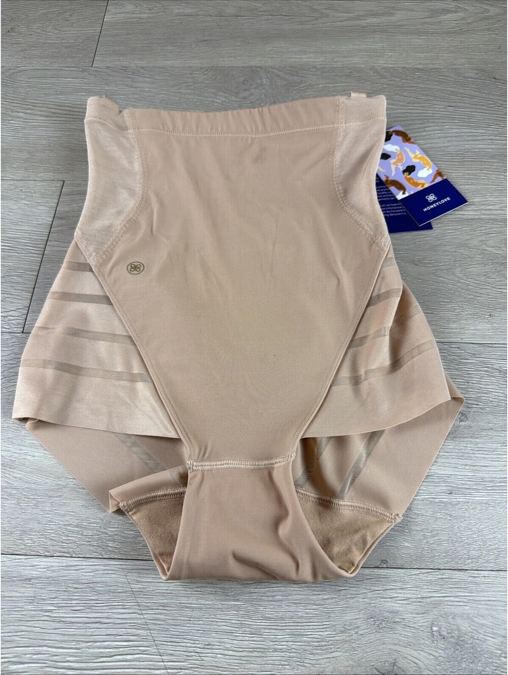 Honeylove Queen Brief High Waisted Shapewear XS Nude Slimming Tummy Control NEW